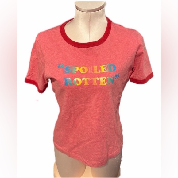 Lucky Brand Tops - RARE HTF Lucky brand Red Ringer Tee “Spoiled Rotten”